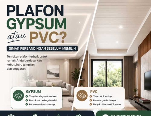 Plafon Gypsum atau PVC? Simak Perbandingan